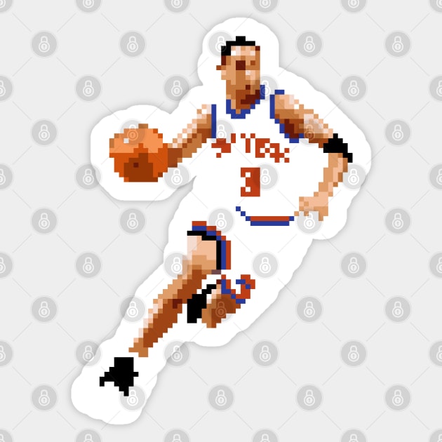 John Starks Pixel Dribble Sticker by qiangdade